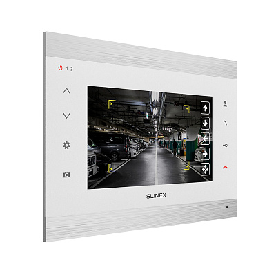 картинка Slinex SL-07MHD цвет серебро + белый. 7" Домофон с ультратонким корпусом и функцией памяти от компании Intant